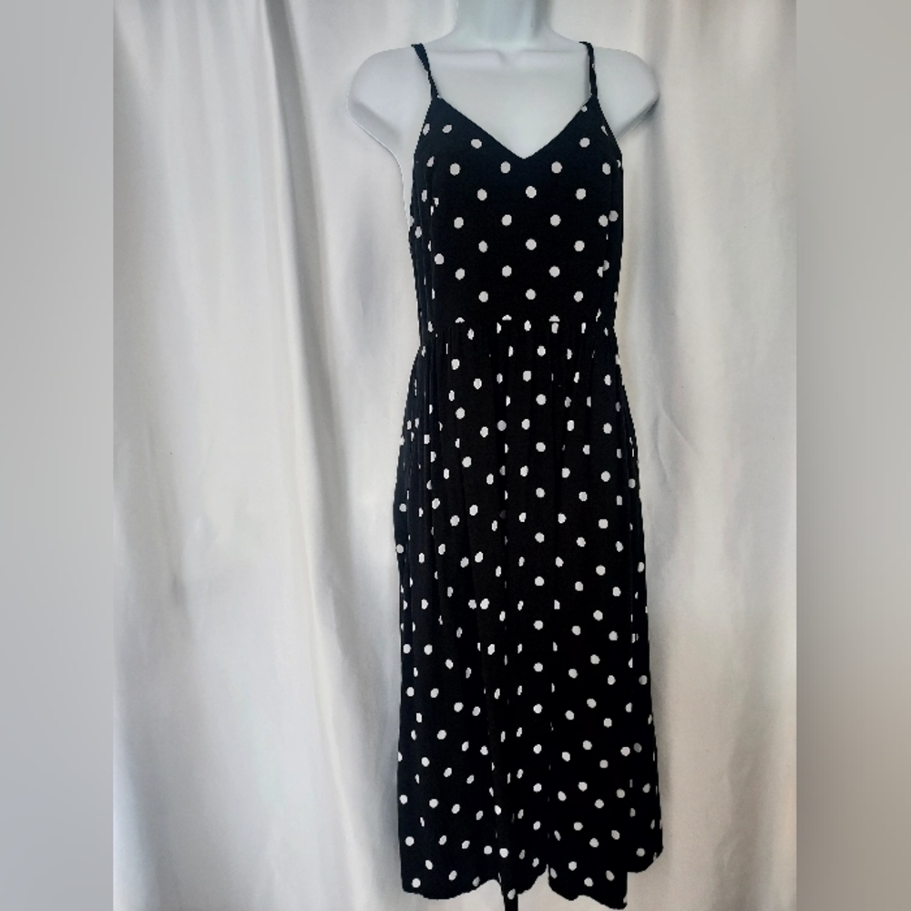 Old Navy Cami Black Polka-dot Fairy Summer Dress. Size S